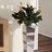 Gudrun 28" Crystal Glass Floor Vase Crushed Diamond Inlay Home Decor