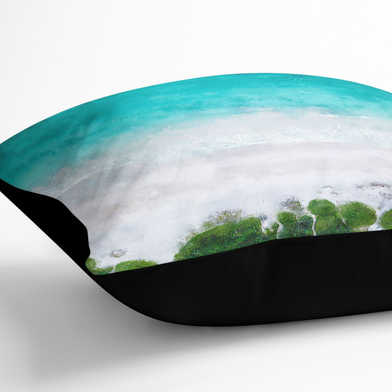 Square Throw Cushion, 55cm H x 55cm W x 20cm D, Black
