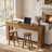 63-inch Solid Wood Console Table With 2 Drawers，Drawer Entryway & Living Room Decor