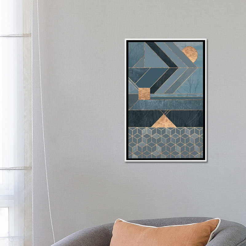 « scandinavie blue » par elisabeth fredriksson-impression sur image, Toile blanche encadrée, H 26 po x l 18 po x 1,5 po