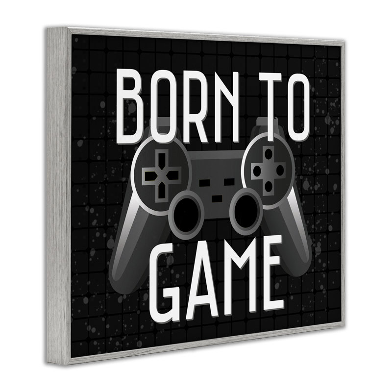 «Born To Game», giclée rétro, conception de Kim Allen, H 24 po x l 30 po, Estampe numérique Farmhouse