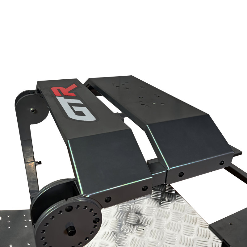 GTR Simulator Adjustable Reclining PC & Racing Game Chair with Footrest, Black
