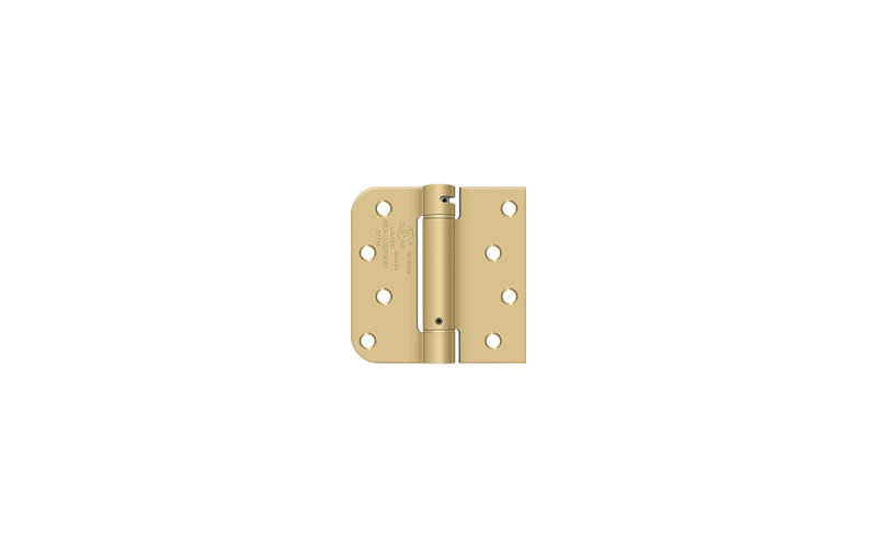 Steel Hinge, Brushed Brass