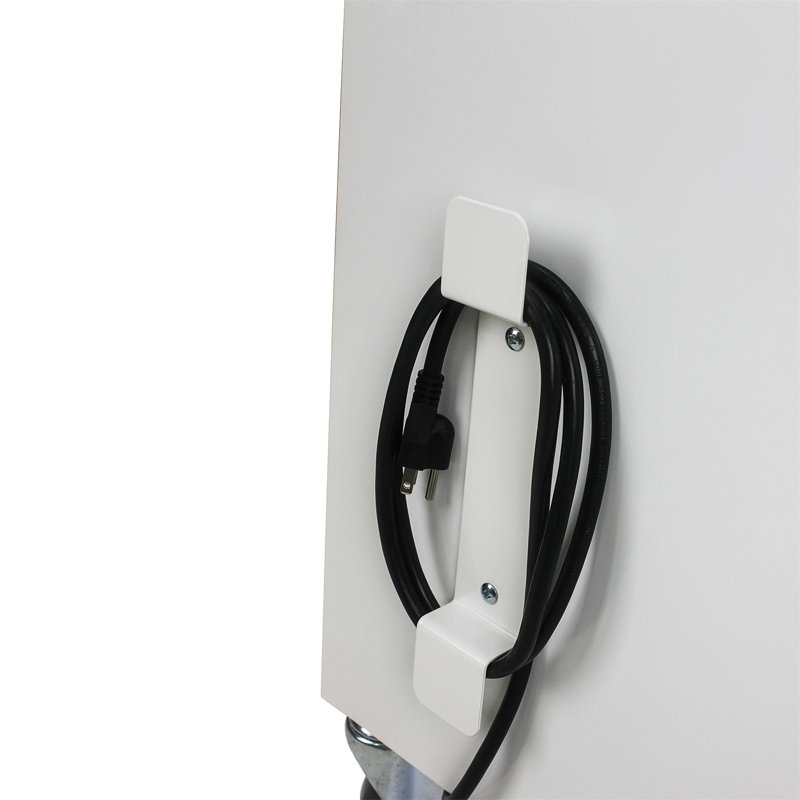 Mobile Charging Cart And Cabinet For Tablets Laptops 30-Device With Combination Lock, Antique White