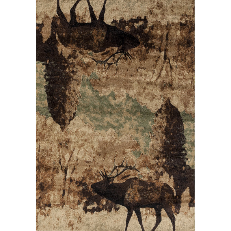Tapis brun / beige Pippen Wanderer, Rectangle 1 pi 10 po x 3 pi
