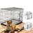 Foldable Metal Dog Cage with Plastic Tray