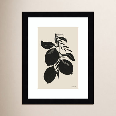 " Lemon Silhouette I " by Becky Thorns