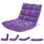 Chaise de plancher pliante avec dossier-1380415309