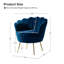 Fauteuil demi-tonneau en velours 30 po Hendrix-2112625220