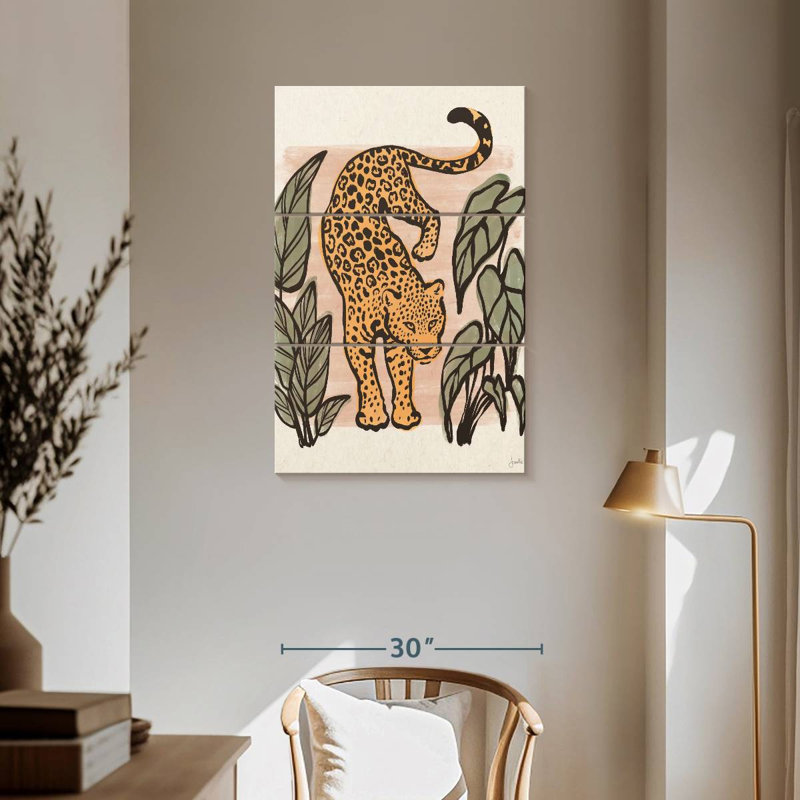 Brampt Jungle Cats I, 57" H x 36" W