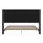 Upholstered Platform Bed with Vertical Stitched Wingback Headboard, Slatted Mattress Foundation-72413568-72413569