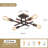 Doraelia 4-Light 18.11'' Dimmable Sputnik Modern Linear Chandelier Semi Flush Mount Ceiling Fixture-1578831346