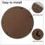 Miroir mural rustique rond, cercle en bois de 23,62 pouces avec perles, parfait pour un décor de maison de campagne et ajoutant une touche d'élégance à n'importe quelle pièce