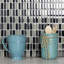 Carrelage mural de cuisine et de salle de bain décoratif empilé en verre lustré à bord pressé de 0,5 po x 1,25 po Epiphany