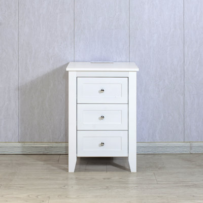 3 Drawer Nightstand With Charging Station And USB Ports & Power Outlets,Bed Side Table/End Table Modern Night Stands For Bedrooms