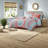 Stylish Coral Polyester Bedding Set For Family Comfort