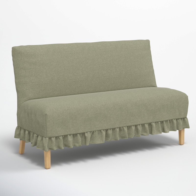 Maggie Slipcover Dining Banquette, Zuma Laurel Textured Linen
