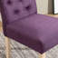 Ensemble de salle à manger 5 pièces Banff, table ronde avec 4 chaises capitonnées Banff, mauve Banff