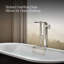 Volute 63 po X 28 3/8 po Baignoire autoportante avec base