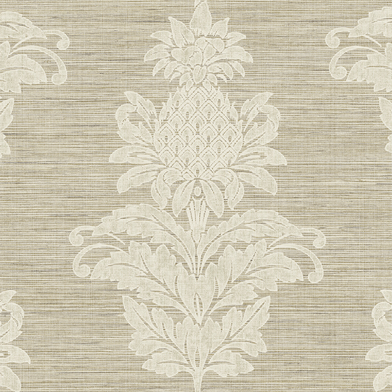 Tefft Floral Wallpaper, Brown