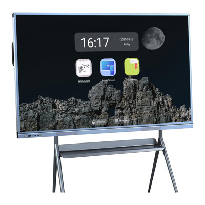 JYXCN Smart Board 55 pouces tableau blanc interactif tout-en-un, ordinateur à écran tactile avec double système et partage de nuage - Convient pour la salle de classe, le bureau et les présentations? (Comprend un support mural)