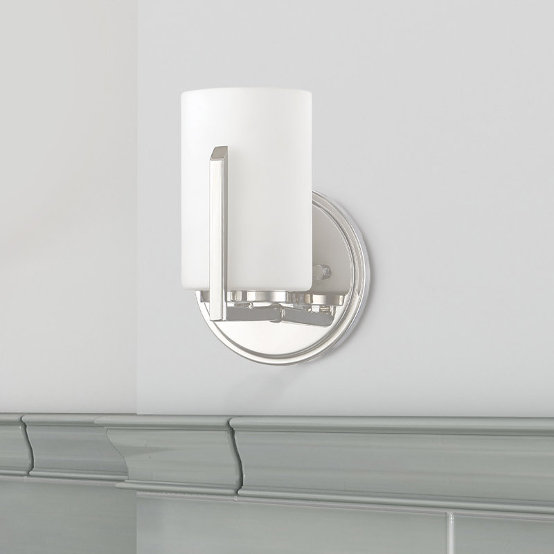 Torron Armed Sconce, Polished Nickel