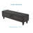  59 Inch Modern Upholstered Bed Bench with Storage, Entryway Accent Bench for Bedroom or Hallway Seating, Grey-632153631