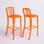 Commercial Grade Metal Indoor-Outdoor Stool with Vertical Slat Back-1056393366-1056393372