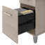 Bureau de 72 po avec huche et tiroirs Paelynn, bureau d'ordinateur avec rangement, bois moderne, chêne sable-1512725917