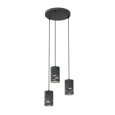 Searia 3 - Light Matte Black Pendant