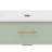 30 Inch Bathroom Vanity with Sink, Cabinet with Soft-Close Doors, Adjustable Shelf, Curved Design, Rubber Wood Legs, Green-1503882545