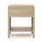 21.7'' H Modern Wood Nightstand with Drawer and Open Shelf