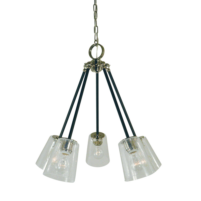 Calzadillo 5 - Light Tiered Chandelier, Polished Nickel