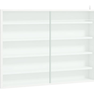 Vitrine blanche avec tablettes réglables - Présente des figurines miniatures et des objets de collection Excellely 5 Excellent pour présenter des médailles commémoratives