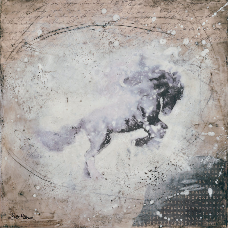 «Wild Spirit» par Britt Hallowell - impression, H 20 po x l 20 po, Non, Toile tendue