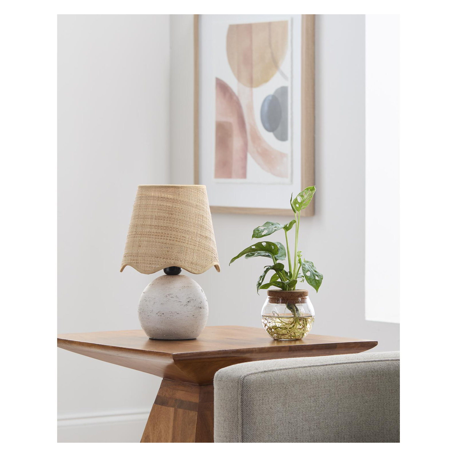 Margaret Accent Table Lamp, White