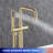 Rainlex Single Handle Floor Mounted Clawfoot Tub Faucet with Handheld Shower Freestanding Faucet-69650691