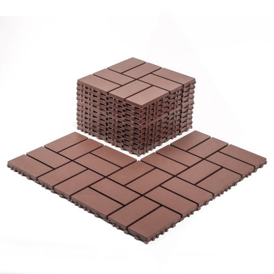 Carreaux de terrasse en plastique emboîtables