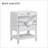 Modern Bathroom Vanity Storage Cabinet with Drawer and Open Shelf