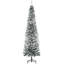 Arbre de Noël artificiel mince enneigé 7,5 pi avec branches réalistes et 738 pointes