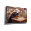  «Rottweiler In The Kitchen» par Rich Monet, art mural sur toile, 18 po x 12 po