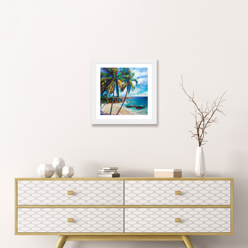 «Hawaiian Dreaming» par Leon Devenice - reproduction, Papier blanc, H 24 po x l 24 po x p 1 po