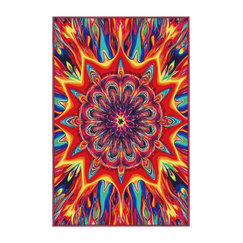 Luminous Bloom Rug, Rectangle 6' x 9'