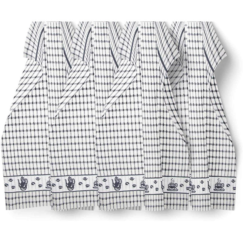Cotton Jacquard Tea Towel Kitchen Towel, Grey