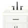 Tidworth 60'' Solid Wood Double Bathroom Vanity with 1.5'' White Quartz Top, Rectangular Sinks