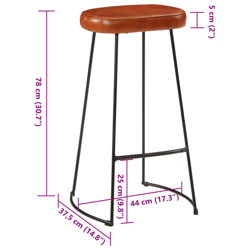 Analeah 110cm Bar Set, Brown