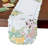 Exquisite Faux Suede Embroidered Butterfly Table Linens