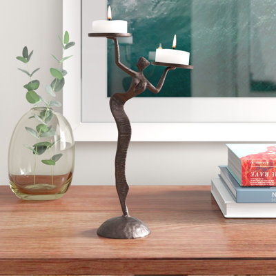Bougeoir de table en fer 12 po