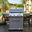 Barbecue au gaz propane liquide à 4 brûleurs avec brûleur latéral et cabine Monument Mesa 415BZ Monument Grills-132801820
