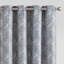 Blue Grommet Jacquard Curtains with Herringbone Pattern for Living Room-1202299175-1195102846